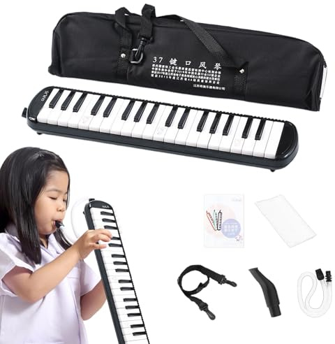 Klanginstrument för barn – elegant, 32 pianotangenter, med lufttangentbord, vindinstrument, transport av harmoni, multipurpose utomhus, inomhus, högpresterande prestanda