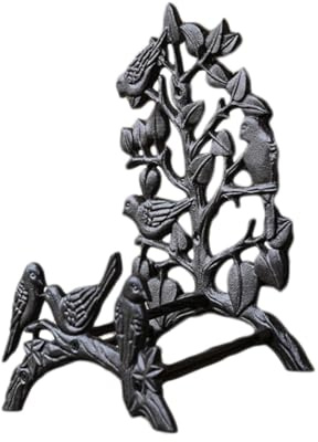 budiniao Support de rangement pour tuyau d'arrosage, idéal pour les jardins de villas. Convient à une grande variété d'espaces extérieurs, tels que les jardins villas, Noir, 3 oiseaux
