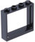 Lego City Classic Basic Fenster 1 x 4 x 3 Schwarz, Ohne Fensterläden - 10 Stück – Ideal für Modellbau und Architekturprojekte