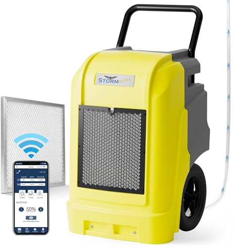 AlorAir Commercial Dehumidifier with Pump Drain Hose, 190 Pints Smart WiFi Industrial Dehumidifiers Large Capacity for Basements, Garages, Mall & Job Sites, 5 Years Limited Warranty