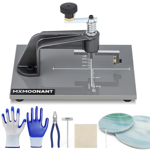 Mxmoonant Brújulas de Corte Fácil para lentes, Diámetro 2-10cm, Herramienta de Corte Circular de Vidrieras y Vidrio Normal, con Almohadilla de Goma Antideslizante y Alicate para Vidrio