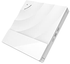 NGBFF Portable DVD Player,DVD Player, Portable High-speed USB 3.0 CD DVD-RW Optical Drive External Slim Disk Reader Desktop PC Laptop Tablet Promotion DVD Player,for Home, Car(Bianco)