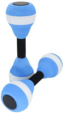 Juego de 2 mancuernas acuáticas de espuma EVA para ejercicios de aeróbic acuático, pesas de agua para ejercicios de piscina, aeróbicos acuáticos, fortalecimiento de la musculatura del