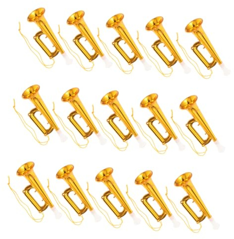 MOTHNUR 25 Piezas Unidades Trompeta Pequeña para Animar Bocina Portátil con Sonido Potente y Resistente al Accesorios Divertidos para Fiestas Conciertos Deportivos