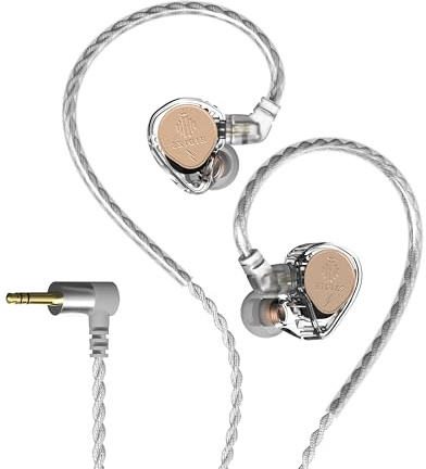 Hidizs ST2 Pro Auriculares con cable IEM Intra-auriculares, monitor en la oreja, alta performance, doble circuito magnético dinámico, cable de 2 pines desmontables de 0,78 mm, clavija de 3,5 mm