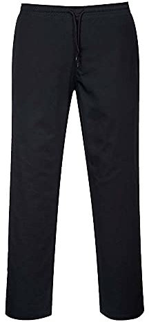 Portwest C070 Pantalons de Protection de Sécurité avec Cordon Noir Taille, S