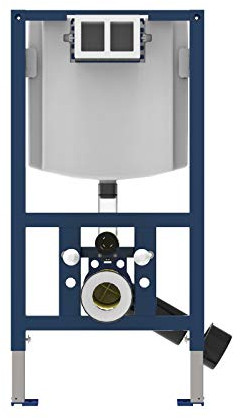 Sanit WC Element INEO FRONTOP (Einbaurahmen mit Spülkasten, ohne Betätigungsplatte, 2 Mengen-Spülung) 90.738.00.T000, grau