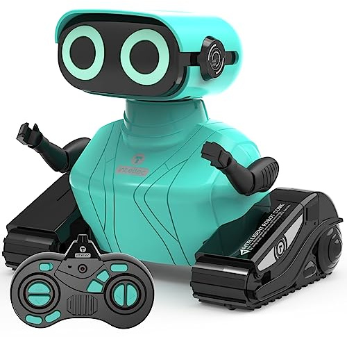 GILOBABY RC Robot Toys - Walking & Dancing Kids Robot Toys for Children Age 3-6, LED Eyes (Blue)