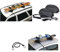 BASE SCI CON CALAMITA 2 PAIA DI PORTA SNOWBOARD O 3 PAIA DI PORTASCI MAGNETICO PER TETTO AUTO PORTA SCI OMOLOGATO 38X27X55CMO