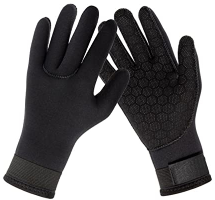 1 Paar 3 mm Neopren-Handschuhe Damen und Herren, robust, flexibel, Thermohandschuhe, Schnorcheln, Tauchen, Speerangeln, Handschuhe zum Schwimmen, Schnorcheln, Surfen