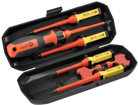 HÖGERT TECHNIK Lot de 8 tournevis cruciformes isolés avec poignée antidérapante 1000 V