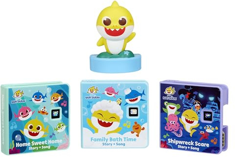 Little Tikes Baby Shark Family Collection, Storytime, Books, Audio Play Character, Gift and Toy for Toddlers and Kids Girls Boys Ages 3+ Years
