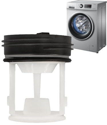 Filtre À Peluches, Filtre À Charpie, Tamis Filtre À Charpie Remplacement, Filtre à Peluches pour Pompe de Vidange Machine à Laver, Filtres à Peluches pour Sèche-linge & Lave-linge - Blanc