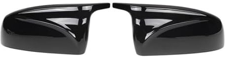 Copri Specchietto Per BMW Per E70 Per E 70 Per X5 Per E71 Per X6 Per E72 Parti Nero Fibra Carbonio ABS Auto Porta Laterale Specchietto Retrovisore Tappo Di Copertura Calotte Specchio(Black)