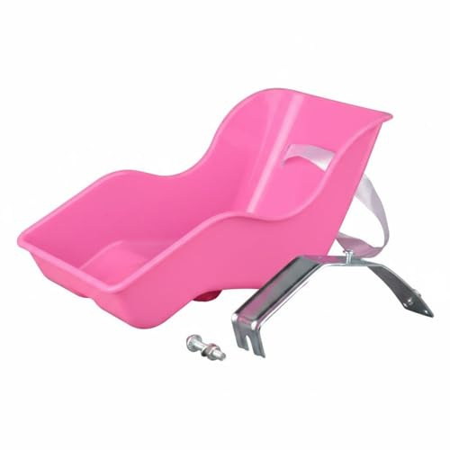 AWHAO Universal Doll Bike Seat, Easy Install Rear Carrier for Kids’ Bicycle | Sturdy plastic, seat belt, universal fit, for dolls & stuffed toys, bike accessory, gift