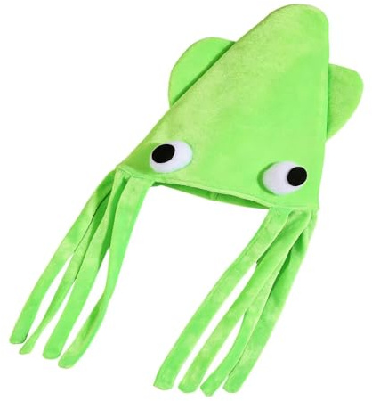 Gorro de Calamar Disfraz de Calamar de Peluche Transpirable
