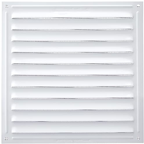 Brinox B73020D - Rejilla con mosquitera (17 x 17 cm) Color Lacado Blanco