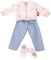 Götz 3403035 Kombination Golden Flamingo - Puppenbekleidung Gr. XL - 4-teiliges Bekleidungs- und Zubehörset für Stehpuppen 45 - 50 cm