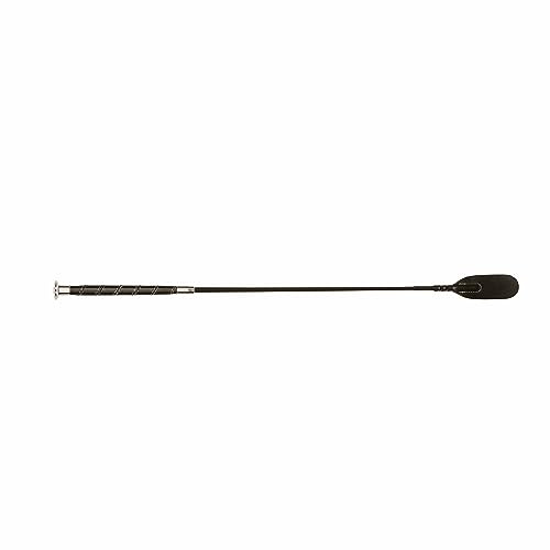 Dublin Leather Touch Crop, Black, 65cm