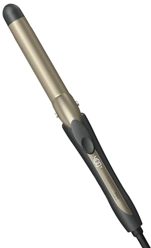 Infiniti PRO CONAIR Tourmaline Ceramic 1-Inch Curling Iron, Clamp Curling Iron, 1-Inch Barrel Produces Classic Curls, Hair Curler for Use on Short, Medium, and Long Hair, Dark Grey