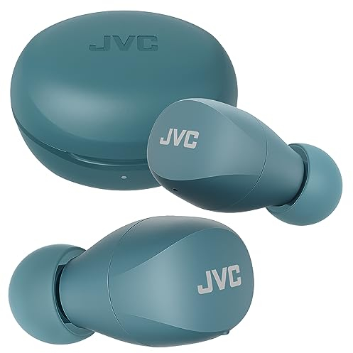 JVC HA-A6T Gumy Mini Wireless Bluetooth Earbuds, 23 Hours Battery, Quick Charge, Touch Control, IPX4 (Green)