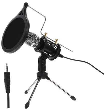 BESTonZON 1 Satz Mikrofon-Set richtmikrofon Studio mikrofon Computer-Mikrofon-Kit Mikrofon für -Übertragung handyhalterung Podcast-Studio-Mikrofon Mikrofon für Studioaufnahmen Abs Black