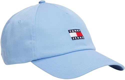 Tommy Jeans Damen Cap Heritage Core 5 Panel aus Baumwolle, Blau (Cloudy Blue), Einheitsgröße