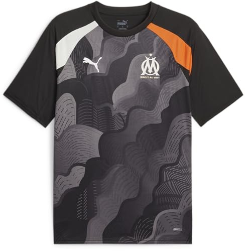 PUMA OM Herren Trikot 2023/2024, Schwarz , S