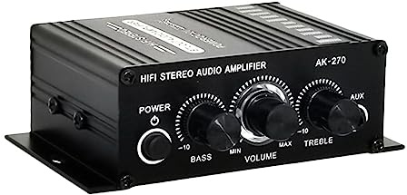 iplusmile Amplificador de Audio Digital Estéreo para Altavoces Pasivos Salida Dual Sonido Claro y Potente para TV Ordenador y Coche