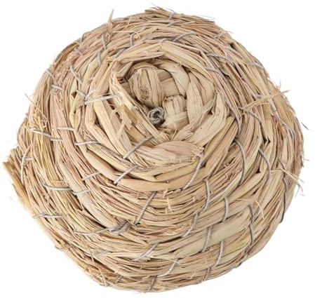 Hohopeti Naturel Paille Tressée pour Petits Animaux Balle Résistante Mastication pour Hamster Chinchilla Lapin et Perroquet et Sûr