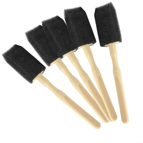 Lot de 5 brosses éponge pour climatiseur de voiture avec nettoyant pour grille d'aération de voiture