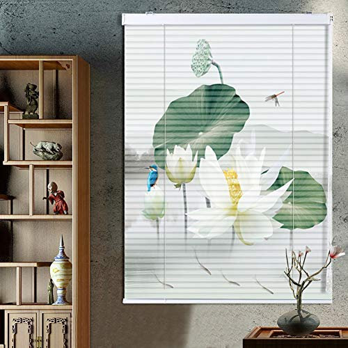 Jalousie Rollos Fensterrollos Innenjalousien Aus Aluminium - 45cm/60cm/80cm/120 cm Breite, Wasserdichter Sonnenschutz für Die Badküche, Einfache Innen- und Außenmontage