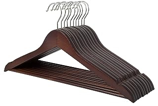 Amazon Basics Holz-Kleiderbügel für Anzüge, Kirsche, ‎1.2 x 44 x 22 cm, 10er-Pack