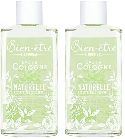 Bien-être Eau de Cologne Naturelle, 250ml (Lot de 2)