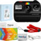 Polaroid Go Generation 2 - Paquete de cámara instantánea con película Polaroid GO a color, paquete doble y álbum de fotos + paño (4 artículos) (negro)