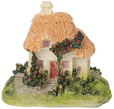 HERCHR Simulation De Décoration De Maison Au Toit De Chaume, Mini Statue De Jardin Mignonne en Résine Extérieure, Décoration De Pelouse Et De Cour, Ornement De Bonsaï en Forme De Maison