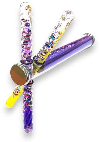 Star Magic KaleidoscopeX Dual Glitter Wand Kaleidsocope Two Glitter Teeny Wands Crossing Kaleidoscope (Purple)