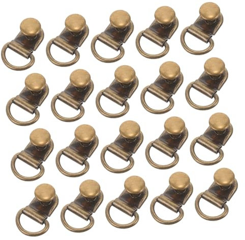 TOBBOMEY 20 Stück Stiefelschnallen Metall Schnürsenkelhaken Outdoor Schuhreparaturset Verschleißfest Für Wanderschuhe Camping Bergsteigen Sportstiefel Zubehör