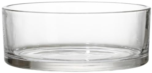 Garneck Large Wide Cylinder Clear Glass Vase - Decorative Trifle Bowl for Home Decor - Hydroponics Centerpieces and Flower Arrangements