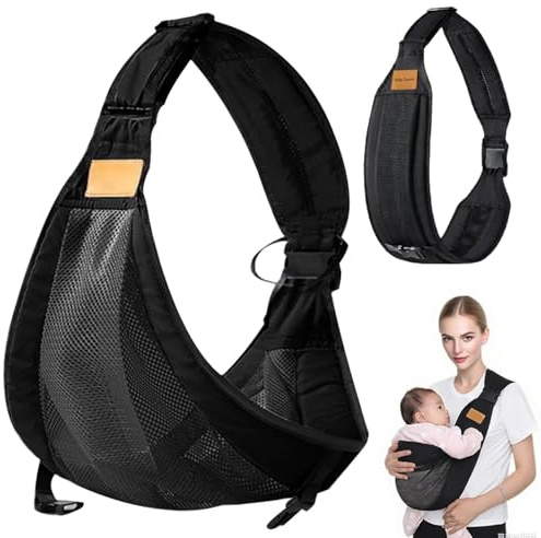 Babytragetuch Kleinkind Trage Seitlich - Ergonomisch Toddler Carrier-Babytrage für Neugeborene und Kleinkinder,Erstellbare Schulter Babytrage,Tragkraft 20 kg, geeignet für Babys von 0 bis 36 Monaten