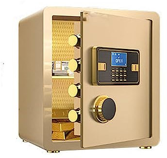 DFGHNBVC Coffre-Fort Tout Acier, Petit Coffre-Fort Domestique, Empreinte Digitale, Mot De Passe Électronique Caché avec Serrure, Adapté À La Maison, Au Bureau, Au Dortoir, B