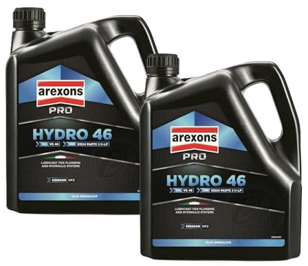 2 TANICHE AREXONS PRO OLIO IDRAULICO 4HYDRO 46 LUBRIFICANTE PER VEICOLI INDUSTIALI TRATTORI 8 LITRI