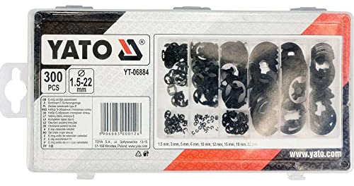 Yato YT-06884-300 pcs e-Ring circlips Assortment