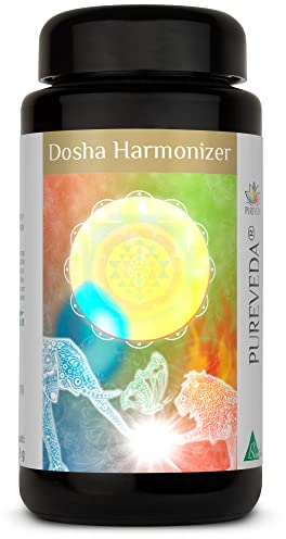Pureveda Dosha-Harmonizer - nur natürliche Inhaltsstoffe - empfohlene Tagesdosis - Triphala [600mg] | Curcuma longa [300mg] | Moringa [300mg] - ohne Zusatzstoffe - von BIOTIKON®