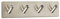 Wandhaken ADRA 4-fach (Hakenleiste) 180 x 45 x 29 mm selbstklebend 3M Edelstahl rostfrei für Küche & Bad Klebehaken Garderobenhaken von SO-TECH®