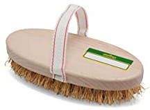 Piantallegra - Spazzola multiuso di radica naturale, ideale anche per la pulizia dei cavalli.