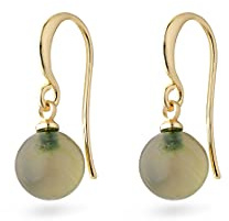 Ohrringe - Goldie - Vergoldet - Grün, Schwarz oder Rosa (Vergoldet - Grün)…