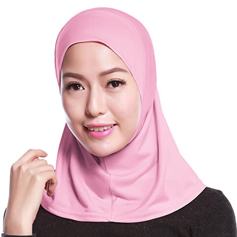 Mini Hijab Donna Cotone Foulard Tinta Unita Completa Copertura Interna Scialle Islam Arabo Islamico Cappello Turbante Foulard