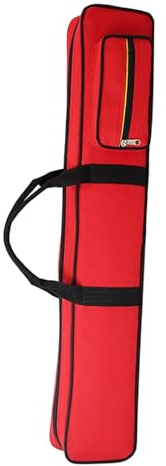 Ronyme Funda para Tacos de Billar, Bolsa de Almacenamiento para Tacos de Billar, Bolsa de Transporte, Protector, Palo de Billar, Bolsa de Almacenamiento, Rojo