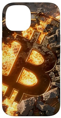 Bitcoin BTC Münze Krypto Blockchain Kryptowährungen Bitcoin Hülle für iPhone 14
